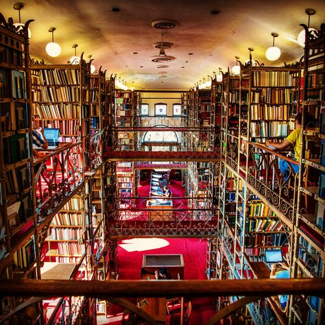 https://flic.kr/p/LPMkos | AD White Reading Room, Cornell University | AD White Reading Room at Uris Library of Cornell University. However, the librarian would tell you it's Harry Potter Library… Beautiful industrially designed decorative steelwork book stacks and bridge / catwalk Cornell University Library, Cornell Library, Pretty Colleges, Nyu Library, Harry Potter Library, Bookshelf Aesthetic, Productive Office, Library Cafe, Cafe Business