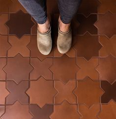 Fireclay Tile Bathroom, Terracotta Tile Bathroom, Terracotta Bathroom Floor, Terracotta Floor Tiles, Affordable Tile, Terracotta Tile, Bathroom Oasis, Fireclay Tile, Sleek Kitchen