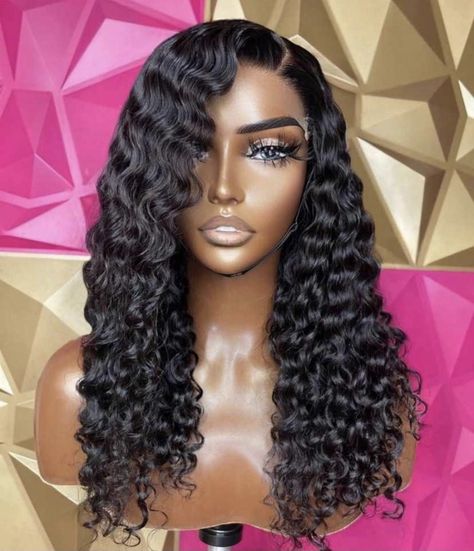 Deep Wave Wig Black Women, Wig Black Women, Hair 2025, Deep Wave Wig, Weave Hairstyles Braided, Best Human Hair Wigs, Short Shaved Hairstyles, Trending Hair, Beef Empanadas