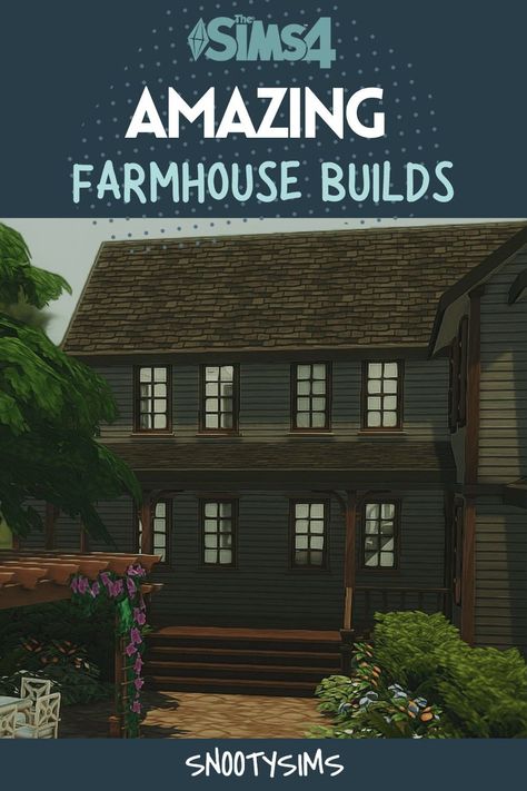 If you wonder where your friends or sim players get their stylish Sim 4 farmhouse from. Rest assured! They either build the farmhouse from scratch or they download Sims 4 farmhouse online. Moreover, in this blog, we have gathered amazing farmhouses that you can download and enjoy for free! Sims4 Farmhouse Cc, Sims 4 Modern Farmhouse Cc, Sims 4 Farmhouse No Cc, Sims 4 Big Farmhouse, Cow Build Sims 4, Sims 4 Farmhouse, Nursery Office, Different Types Of Animals, Antique Brick