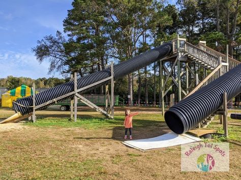 Campground Playground Ideas, Diy Backyard Roller Coaster, Playground On A Hill, Big Kid Playground, Playground Road Track, Playground Tunnel, Church Playground, Diy Kids Playground, Adult Playground