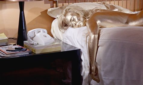 Goldfinger Jill Masterson, Shirley Eaton, Bond Girls, James Bond, Bed