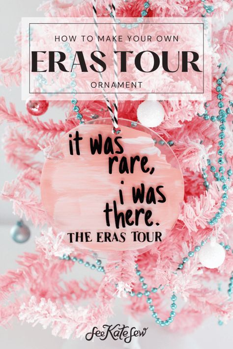 DIY Eras Tour Ornament Acrylic Disc Ornaments, Disc Ornaments, Gift Inspo, Xmas Diy, Handmade Christmas Decorations, Cricut Tutorials, Fun Events, Ornaments Diy, Christmas Printables