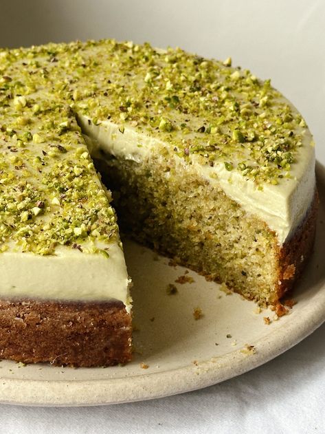 Pistachio, Orange & Ricotta Cake Orange Ricotta Cake, Orange Ricotta, Ricotta Cake, Pistachio Cake, Sweet Food, How Sweet Eats, Grocery List, Sweets Treats, Food Waste