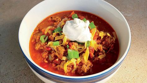 Kent Rollins' Prize-Winning Cowboy Chili; photo by Shannon Rollins Cowboy Chilli, Chilli Dishes, Kent Rollins Recipes, Cowboy Kent Rollins, Cowboy Chili, Kent Rollins, Sheet Pan Suppers, Chuck Wagon, Recipe Sheets