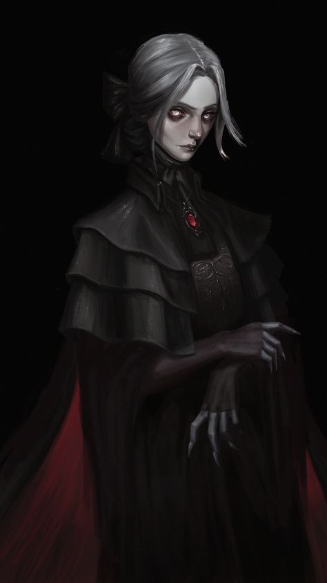 ArtStation - -hunger- Vampire Art, Dark Art Drawings, Dungeons And Dragons Homebrew, Cute Couple Art, Digital Art Illustration, Fantasy Rpg, Dnd Characters, Fantasy Artwork, Character Portraits