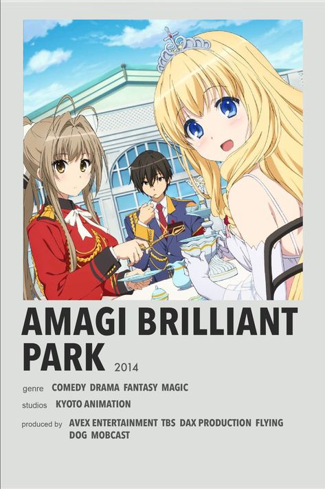 Amagi Brilliant Park minimal anime poster Movie Anime Poster, Manga Minimalist Poster, Anime Movie Poster, Anime Minimalist Poster Romance, Anime Minilist Poster, Suzume No Tojimari Minimalist Poster, Anime Minimalist Poster, Amagi Brilliant Park, Anime Suggestions