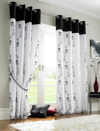 Black and white curtains for bedroom Brown Decor, Curtain Styles, Buy Curtains, Trendy Living Rooms, Curtains Living, Beautiful Curtains, Modern Curtains, Brown Living Room, Trendy Bedroom