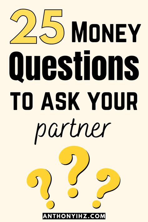 Financial Questions For Couples, Couple Finances, Questions To Ask Your Partner, Couples Money, Budgeting Ideas, Topics To Talk About, Cramps Relief, Money Financial, Nerve Pain Relief