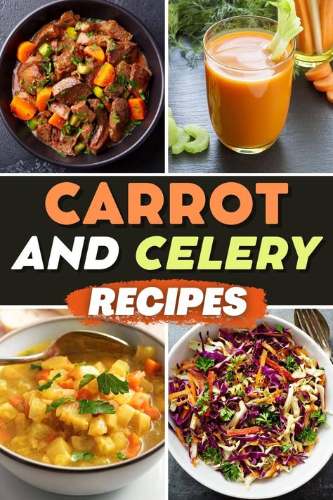 Recipes With Celery, Carrot And Celery Recipes, Recipe Using Carrots, Celery Recipe, Green Pepper Soup, Carrot Dishes, Carrots And Celery, Celery Recipes, Celery Soup