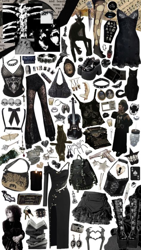 #shuffles #moodboard #aestheticmoodboard #outfitinspo #style #styleinspo #outfit #aestheticoutfit #beauty #outfitinsporation #styleinsporation #goth #gothic #gothaesthetic Outfitinspo Style, Your Aesthetic, Energy, Beauty, Clothes, Black