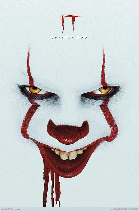 Trends International Chapter 2-Smile One Sheet Wall Poster, 22.375 in x 34 in, Premium Unframed Version Es Pennywise, It Chapter 2, Evil Clown, Pennywise The Clown, Pennywise The Dancing Clown, Horror Movie Art, James Mcavoy, Movie Wallpapers, Trends International