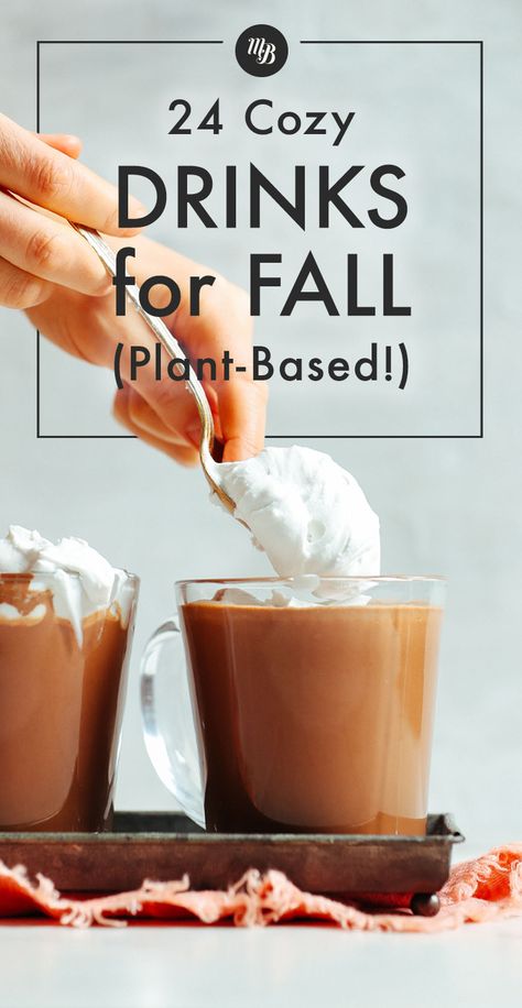 Hot Vegan Drinks, Pumpkin Hot Drinks, Non Alcoholic Hot Drinks, Flavored Hot Tea Recipes, Cozy Fall Drinks Nonalcoholic, Non Coffee Fall Drinks, Hot Autumn Drinks, Vegan Hot Drinks, Winter Cafe Drinks