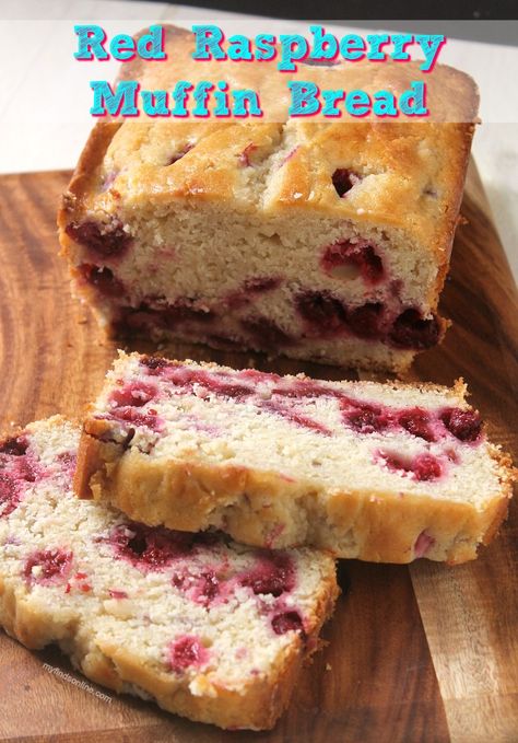 Raspberry Bread Recipes Easy, Frozen Raspberry Recipes, Raspberry Muffins Easy, Muffin Loaf, Raspberry Muffin Recipes, Raspberry Bread, Cake Tester, Raspberry Desserts, Raspberry Muffins