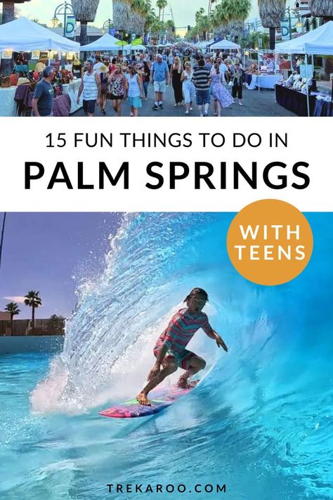 15 Fun Things to do in Palm Springs with Teens on Vacation Us Family Vacations, California Road Trip Itinerary, Fun Adventures, Road Trip With Kids, Palm Springs California, California Travel Road Trips, Road Trip Itinerary, Great Food, Family Adventure