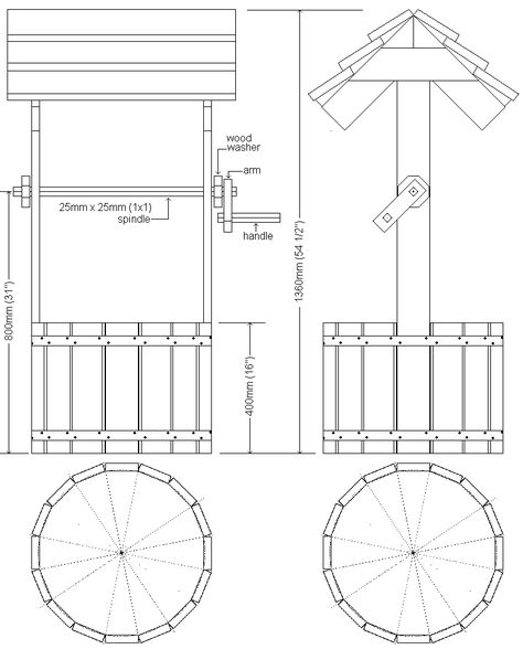 Wooden Wishing Well, Diy Wishing Wells, Wishing Well Plans, Wishing Wells, Garden Furniture Design, The Whoot, Wood Projects For Beginners, Diy Wooden Projects, Wood Shop Projects