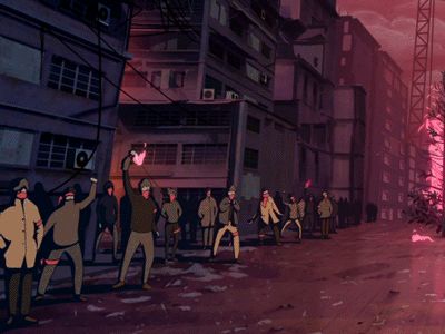 Santapocalypse Rebels by Philip Engström - Dribbble Action Scene, Animation Gif, Yule Log, Motion Graphics Inspiration, 2d Animation, Graphics Inspiration, Yule, Motion Design, Motion Graphics