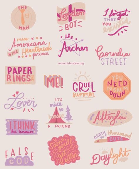 Lover Taylor Swift All Songs, Taylor Swift To Print, Lover Album Journal, It’s You And Me That’s My Whole World Taylor Swift, Lover Taylor Swift Aesthetic Poster, Lover Paintings Taylor Swift, Taylor Swift Stickers Printable Lover, Lover Posters Taylor Swift, Taylor Swift Stuff To Draw