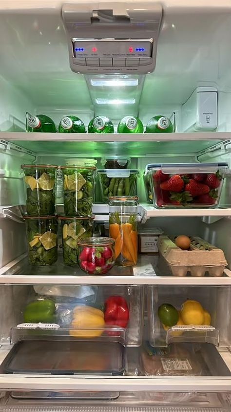 Emily Mariko Recipes, Fridge Aesthetic, It Girl Era, Fridge Storage Containers, Emily Mariko, Melbourne Apartment, Wealthy Woman, Women Living Well, Muscle Mommy