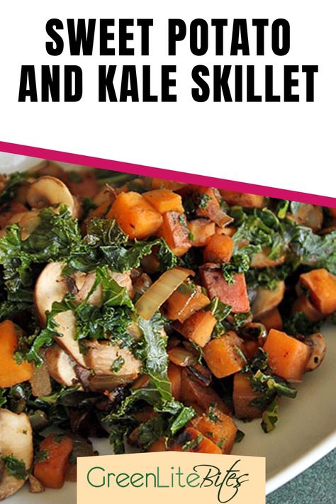 Sweet Potatoes And Kale Recipes, Kale Sweet Potato Recipes, Sweet Potato And Kale Recipes, Kale And Sweet Potato Recipes, Low Calorie Sweet Potato Recipes, Vegetarian Sweet Potato Recipes, Kale Skillet, Sweet Potato Kale Hash, Kale Sweet Potato