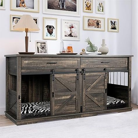 Small Dog Cage, Wood Dog Kennel, Wood Crate Furniture, Extra Large Dog Crate, Kennel Furniture, Double Dog Crate, Wooden Dog Kennels, Dog Kennel Furniture, Large Dog Crate