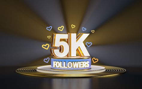 5k followers celebration thank you socia... | Premium Photo #Freepik #photo #thank-you-subscribers #5k #thank-you-followers #5k-followers 6k Followers Thank You Instagram, 6k Followers Thank You, 5k Followers Thank You Instagram, Followers Background, Thank You Video, Al Qur'an Photography, Black Hd Wallpaper, Flower Background Iphone, Logo Banner