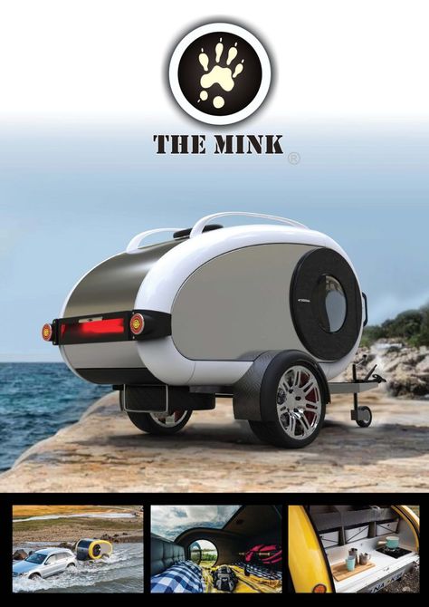 Tiny Camper Trailer, Caravan Design, Camping Vans, Building A Teardrop Trailer, Mini Caravan, Small Camper Trailers, Small Camping Trailer, Teardrop Caravan, Teardrop Camping