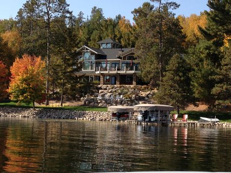 Dream house/cabin on Gull Lake :) Lakeside Landscaping, Lake House Backyard, Dream Lake House, Lakehouse Ideas, Gull Lake, The Life Of Jesus, Book Of The Bible, Park Plaza, Sowing Seeds