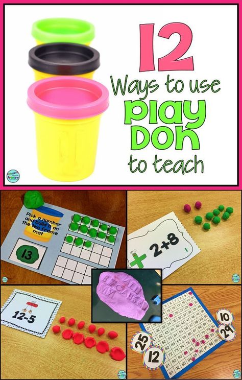 Playdoh Math, Play Doh Activities, Homeschool Games, Kinesthetic Learning, Elementary Math Classroom, Math Boards, Montessori Math, Math Instruction, Math Methods