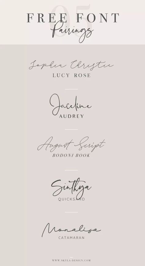 Are you looking for the perfectly paired font combo? Here are 5 of my favorite free font pairings. Blog post by Angele Kamp #free #fonts #pairing #combos #script #modern #signature #serif Free Font Pairings, Kombinasi Font, Inspiration Typographie, Typographie Inspiration, Free Handwritten Fonts, Tattoo Schrift, Schrift Design, Font Combo, Font Combos