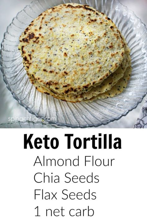 The Best Grain Free Tortillas Recipe with Chia Seeds and Flax Recipe With Chia Seeds, Grain Free Tortillas, Keto Tortilla, Glutenfri Baking, Tortillas Recipe, Keto Tortillas, Chia Seed Recipes, Boiled Egg Diet Plan, Keto Vegan