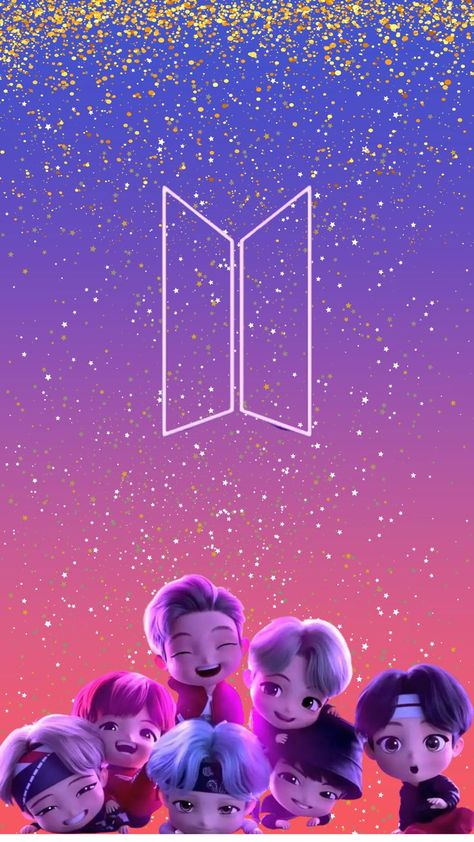 Glittery Wallpaper, Pink Wallpaper Backgrounds, K Wallpaper, Bts Love Yourself, Bts Aesthetic Pictures, Bts Drawings, Line Friends, Bts Fans, Kawaii Wallpaper