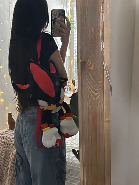 Shadow Backpack, Swaggy Fits, Shadow And Amy, The Shadow, Instagram Aesthetic, Sling Backpack, Sonic, Backpacks, Outfit Accessories