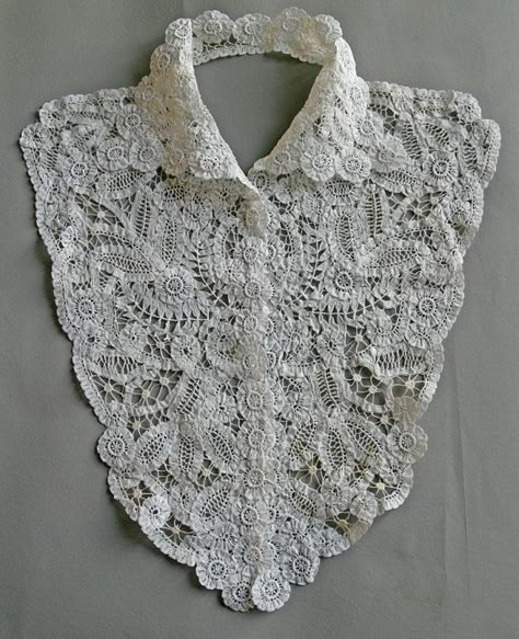 Crochet Collar, Couture Mode, Linens And Lace, Irish Lace, Bobbin Lace, Irish Crochet, Antique Lace, Embroidery Fashion, Lace Making