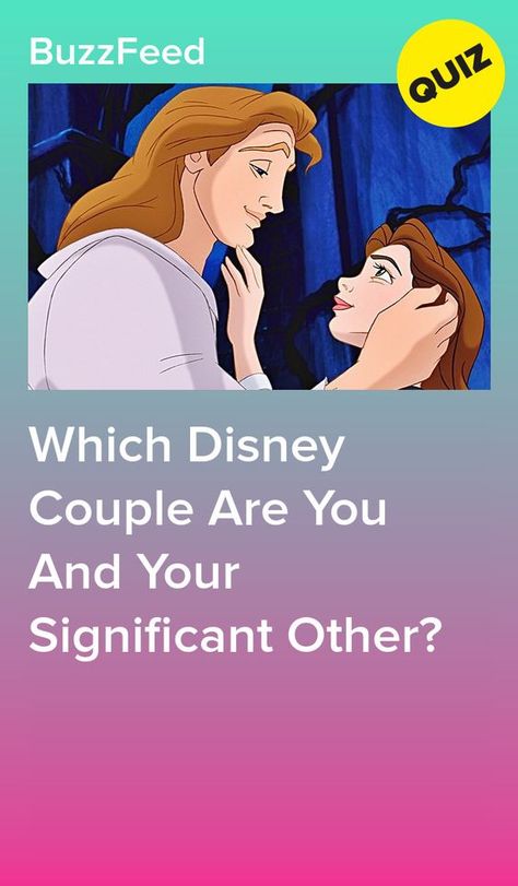 Which Disney Couple Are You And Your Significant Other? #quiz #quizzes #buzzfeed #triviaquestionsandanswers #quizzesbuzzfeed #trivia #quizzesforfun #funquiz #compatibilitytest Disney Boo, Collage Selfie, Disney Questions, Couples Quizzes, Disney Jessie, Couples Quiz, Disney Sidekicks, Compatibility Test, Disney Quiz