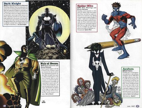 Amalgam Comics, Spider Mites, Knight Art, Collectible Cards, Dark Knight, Venom, Character Concept, Marvel Dc, Wizard