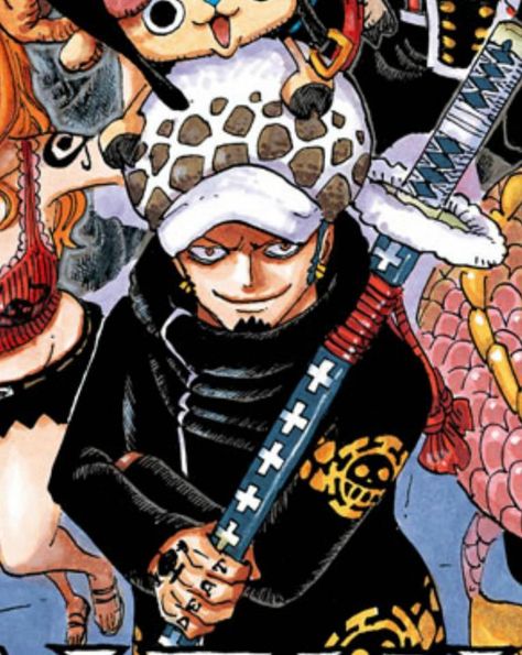 Trafalgar Law is the captain of the Heart Pirates and one of the Eleven Supernovas. He ate the OP-Op Devil Fruit and can modify anything within his created area of effect. He is a rival and temporary ally for Luffy with a bounty of 500,000,000 Berries. Law Manga, Law Icon, Law Trafalgar, Trafalgar D Law, Law One Piece, Heart Pirates, One Piece Icons, Trafalgar Law, One Piece Manga