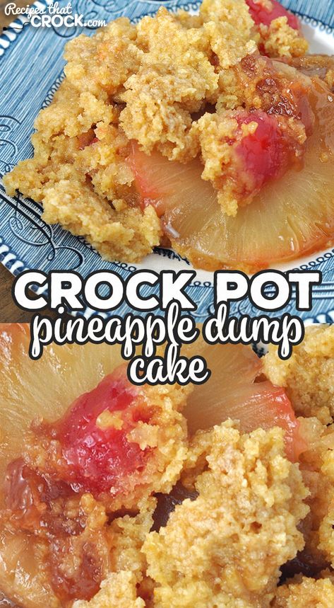 Crock Pot Dump Cakes Recipes Easy, Crock Pot Pineapple Upside Down Cake, Crock Pot Dump Cake Recipes, Crockpot Pineapple Upside Down Cake, Dump Cake Recipes Crock Pot, Crockpot Cakes, Dump Cake Crockpot, Crockpot Cake Recipes, Pineapple Dump Cake Recipe