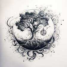 tree of life tattoo - Google Search Tree Of Life Drawing Black And White, Tree Of Life Book Tattoo, Tree Of Life Tattoo Hand, Tree Of Life Dreamcatcher Tattoo, Tree Of Life Stomach Tattoo, Spiral Tree Tattoo, Witchy Tree Tattoo, Feminine Tree Of Life Tattoo, Nordic Tree Of Life Tattoo