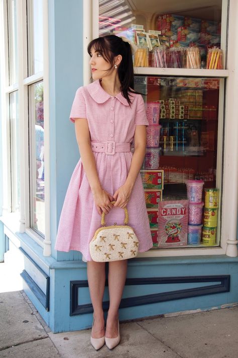 50s Inspired Outfits, Vintage Spring Outfits, 1950s Candy, Rockabilly Looks, 1950s Outfits, Toronto Fashion, Quirky Fashion, Cottagecore Aesthetic, Candy Shop