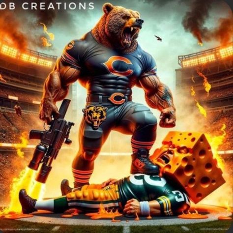 Chicago Bears Tattoo, Chicago Bears Funny, Bears Tattoo, Chicago Bears Wallpaper, Chicago Bears Pictures, Bears Pictures, Bears Art, Bears Wallpaper, Cute Emo Guys