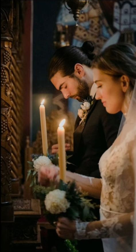 Serbian Orthodox Wedding, Orthodox Christian Wedding, Serbian Wedding, Wedding Gown Trends, Shotgun Wedding, Russian Wedding, Hebrews 13, Orthodox Wedding, Black And White Picture Wall