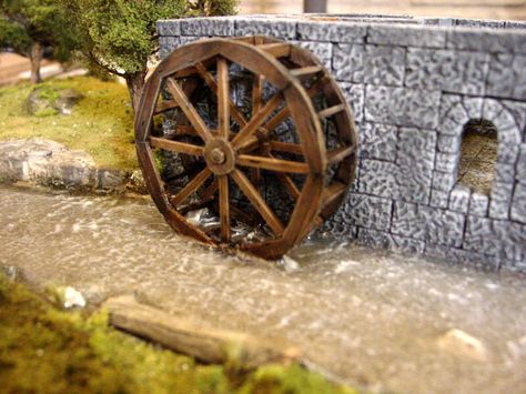 Greek-water mill Mattie Water Mill Diy, Pictures Of Water, Windmill Water, Cute Diy Projects, Grist Mill, Water Pictures, Water Effect, Water Mill, Water Wheel