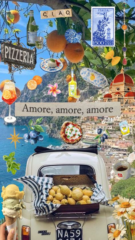 Italian summer #italian #summer #italiansummer #summeraesthetic #italy #beach #aperol #amalficoast #orange #wallpaper Italian Summer Collage, Italian Summer Moodboard, Italian Wallpaper Iphone, Italian Culture Aesthetic, Italy Wallpaper, Somewhere In Northern Italy 1983, Italian Summer Aesthetic, Italy Coast, Italian Wallpaper