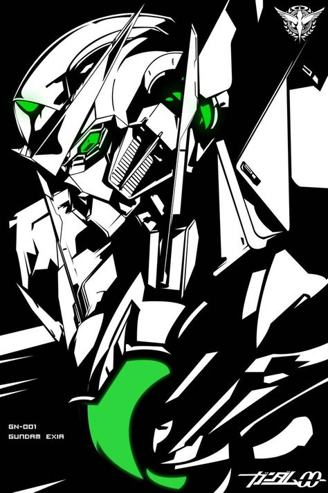 Gundam Illustration, Cyberpunk Tech, Gundam Exia, Mobile Suit Gundam 00, Gundam 00, Gundam Wallpapers, Mecha Anime, Gundam Art, Giant Robots