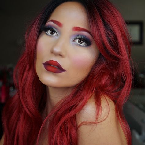 Princess Ariel Makeup, Ariel Makeup Look, Musical Makeup, Red Head Halloween Costumes, Little Mermaid Makeup, Ariel Makeup, Mermaid Makeup Halloween, Mermaid Makeup Tutorial, Best Cheap Makeup