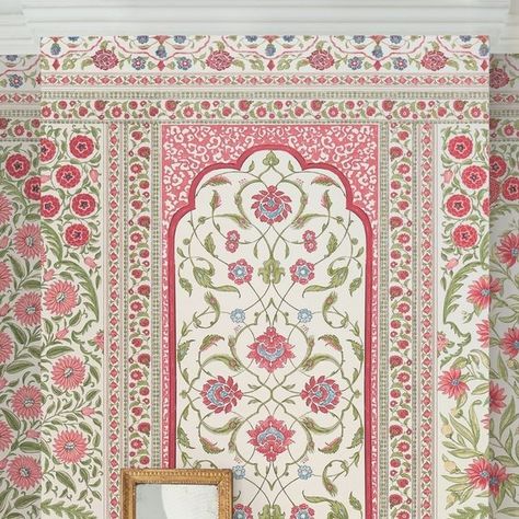 Mark D. Sikes Interiors on Instagram: "Our Montecito Panel Sets with @schumacher1889 inspired by the paisley, floral and medallion designs we have created with Schumacher over the years.   Photography by @amyneunsinger #markdsikes #markdsikesinteriors #mdsinteriors #celebratebeauty #marksdesk #mdsspringblooms🌷" Pichwai Designs, Mark D Sikes Interiors, Fresco Painting, Mughal Art Paintings, Mark D Sikes, Vintage Crockery, Ganpati Decoration Design, Flower Drawing Design, Textile Prints Design