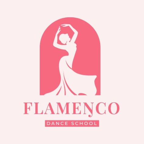 Dance Logo Ideas Graphic Design, Dance School Logo, Dance Logo Ideas, Rhythm Logo, Ballet Logo, Logo Club, Dance Logo, Instagram Branding Design, Flamenco Dancing