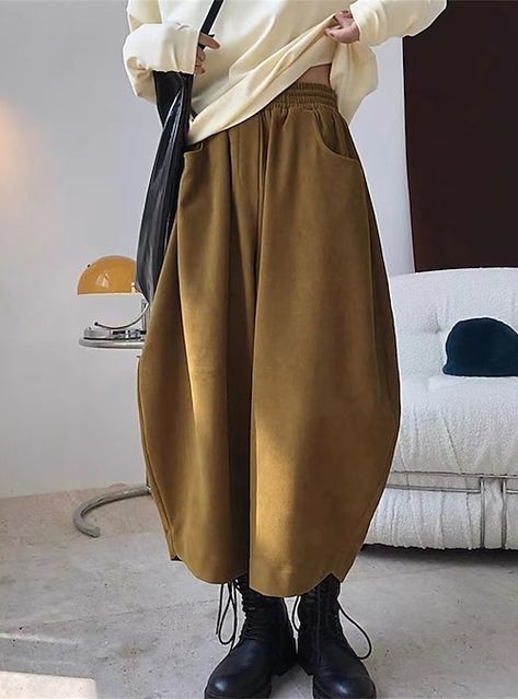 Plus Size Wide Leg, Sweatpants Streetwear, Inspirational Clothing, Cosy Outfit, Harem Pants Women, Balloon Pants, Vintage Fleece, Wide Leg Sweatpants, Business Wear