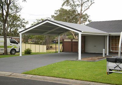 Carport Attached To Garage, Carport Addition, Carport Modern, Carport Ideas, Diy Carport, Car Ports, Carport Kits, Carport Plans, Pergola Carport